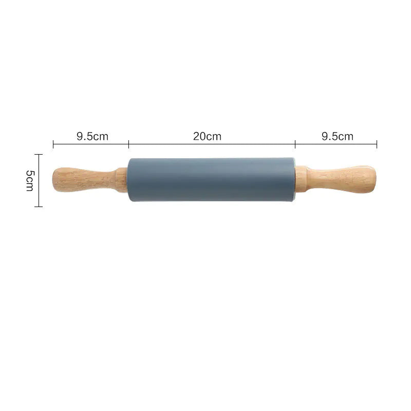 Thick Non-Slip Rolling Pin and Large Non-Stick Mat
